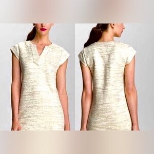 NWT Kate Spade Cap Sleeve Dress With Gold Metallic Thread Size 6*